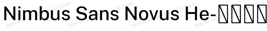 Nimbus Sans Novus He字体转换